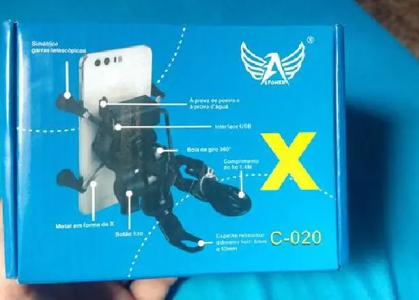 Carregador USB P/ moto