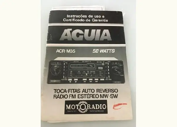 Manual motoradio águia 50 watts ?santa Matilde?