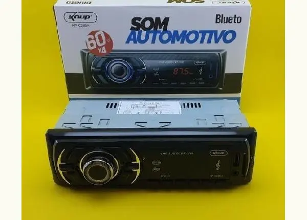 Som automotivo knup bluetooth