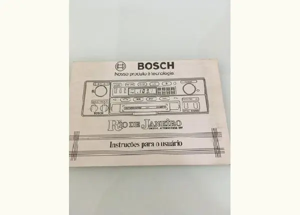 Manual toca fitas Bosch Rio de Janeiro impecável e completo