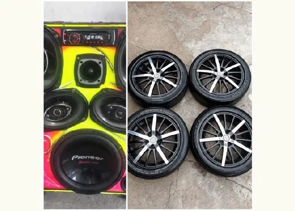 Roda 17 5x100 + Caixa de som por roda 20 (Anapolis)
