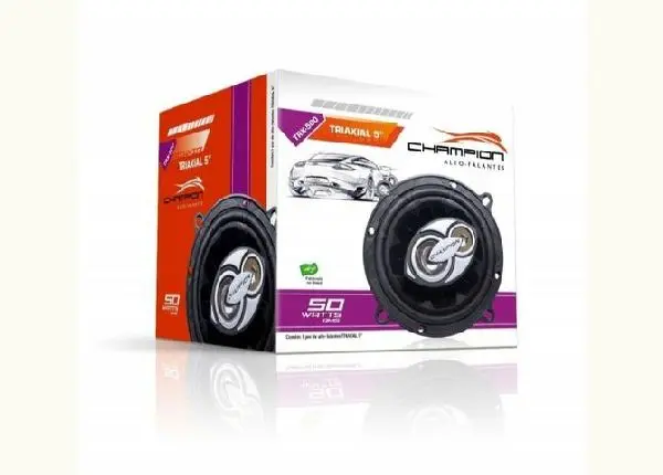 Alto Falante Champion 6x9 Polegadas 240W RMS 4 Ohms Quadriaxial Par