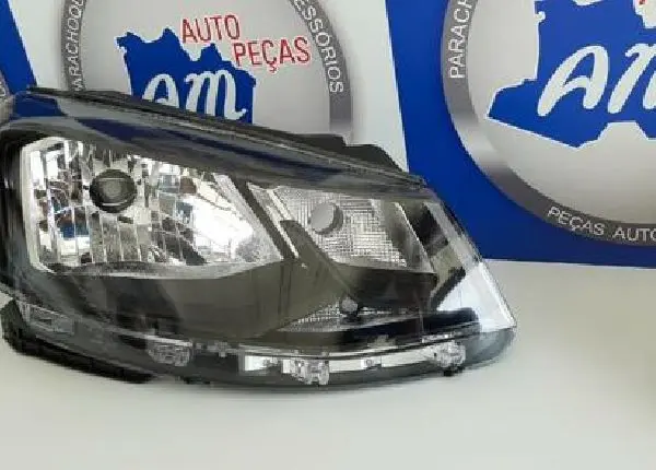Farol gol voyage saveiro g7 mascara negra e cromado