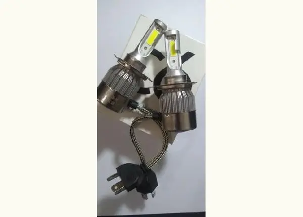 Par de Super Led C6 H4 72w 7200 Lumens Super Branco Xenon, farol