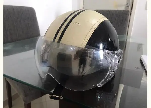 Capacete kraft viseira dupla 10/2017
