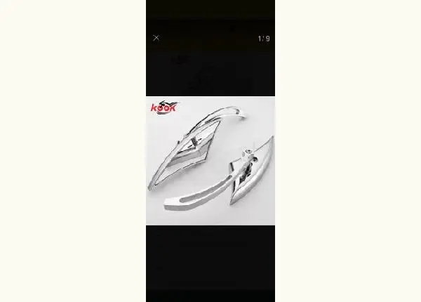 Espelho Retrovisor Folha Para Harley Ou Moto Custom
