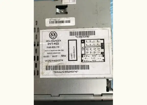 Vw gol g6 original rádio cd