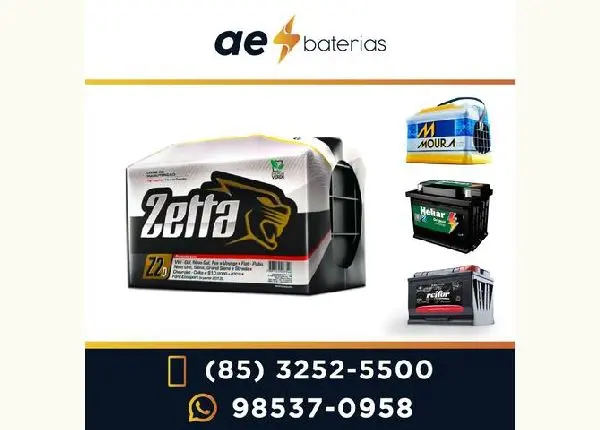 Bateria 70Ah e 75Ah na promoção do mês