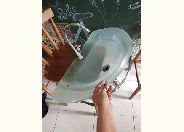 Lavabo Banheiro Vidro