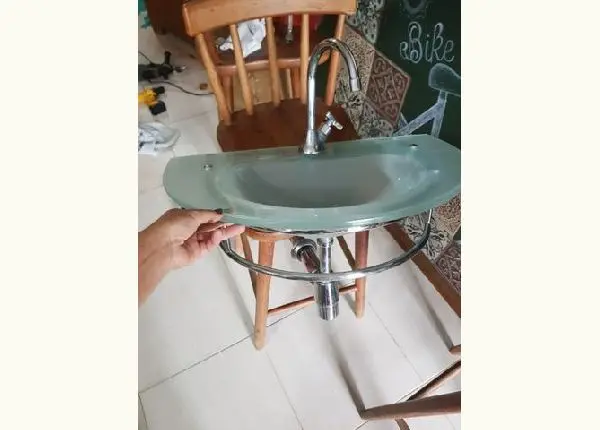 Lavabo Banheiro Vidro