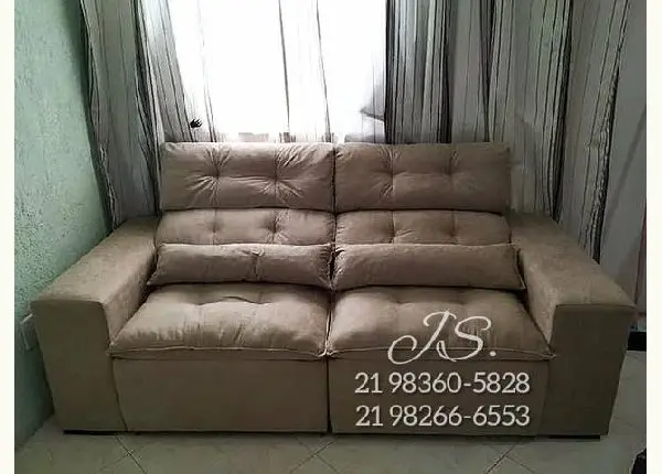 Sofá máster retrátil e reclinável