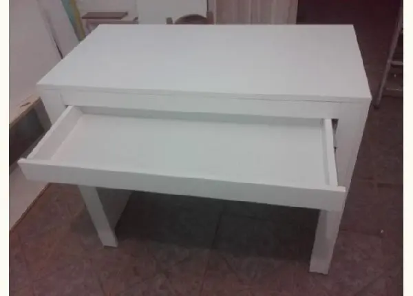 Escrivaninha Para Escritório Com 1 Gaveta - Branco