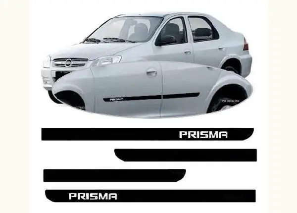 Jogo De Friso Lateral Borrachão Gm Prisma