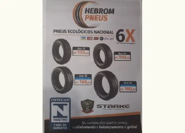 Pneu novembro abençoado!! 1 ano de garantia ## hebrom pneus