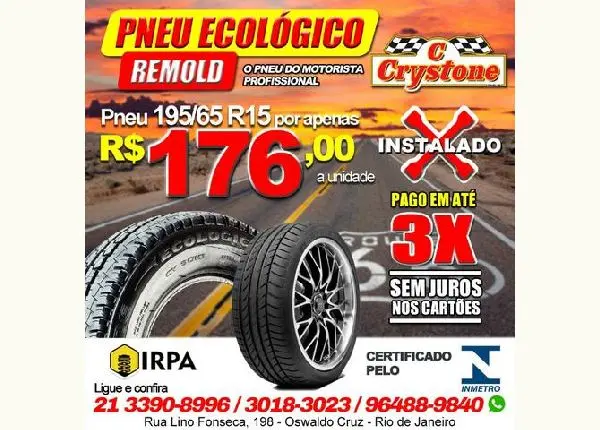 Pneu 195/65 R15 Remold