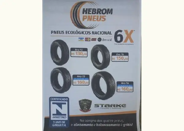 Pneu stone = starke ( hebrom pneus ## 1 ano de garantia #