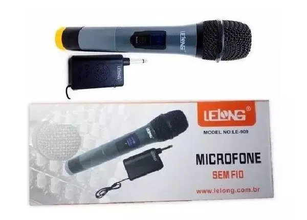 Microfone sem fio lelong Novo