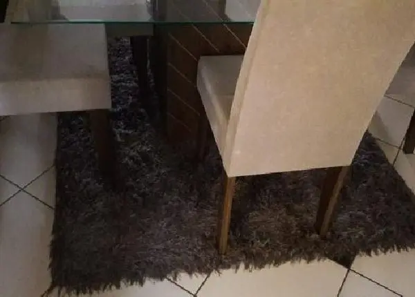 Mesa de vidro 6 cadeiras
