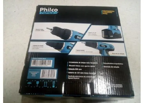 Parafusadeira furadeira Philco 12V Nova