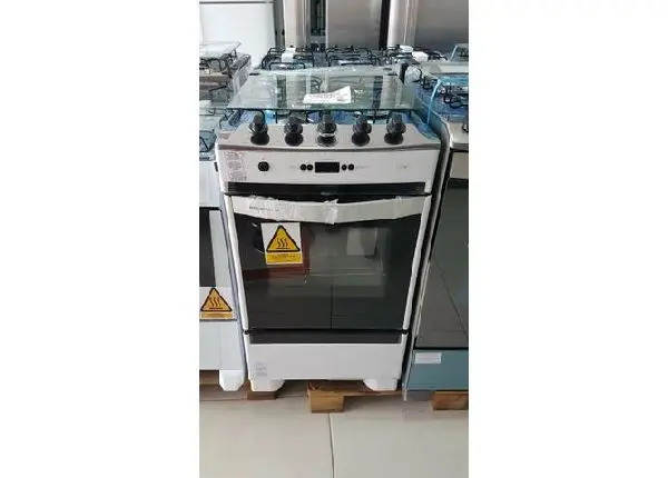 Fogão 4 Bocas Brastemp Branco com Timer Digital Acendimento Automático Promoção