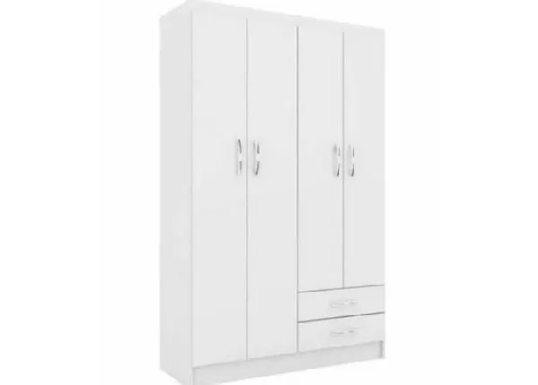 Guarda-Roupa 4 Portas Branco - Evidencia