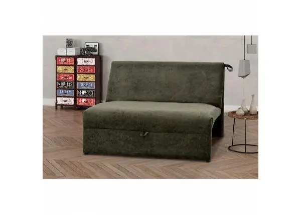 Sofá Cama 2 Lugares Tecido Suede Marrom