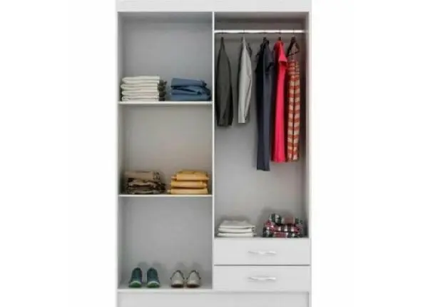 Guarda-Roupa 4 Portas Branco - Evidencia