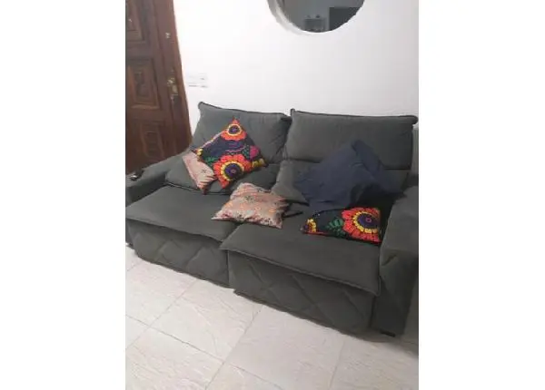 Sofá retrátil dois lugares