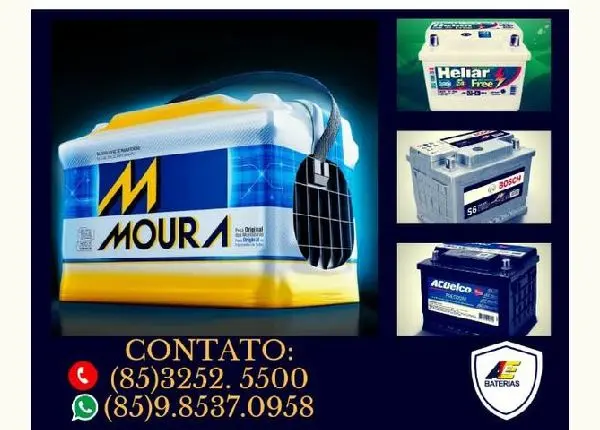 Bateria 90Ah Heliar, Bosch, Moura, Escolha A Marca