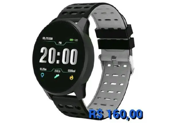 Relógio inteligente gocomma b2 com monitor de frequência cardíaca e pressão arterial novo