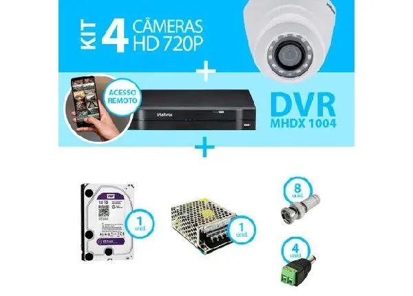 Sistema de cftv intelbras em promoção