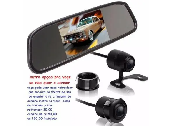Sensor Estacionamento Ré 4 Pontos varias cores Display