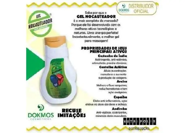 Gel Nocauteador 200g Dokmos