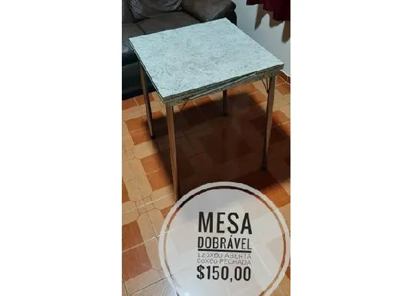 Mesa dobrável