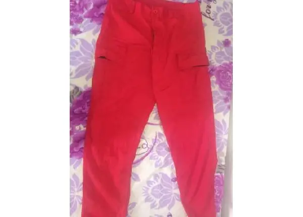 Calça vermelha bombeiro civil