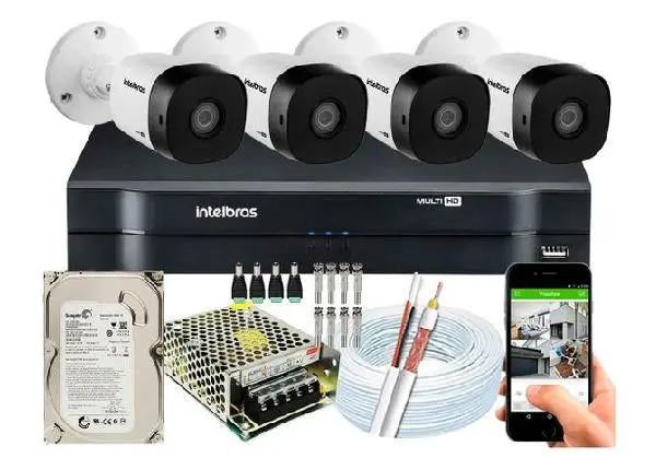 Sistema de cftv intelbras em promoção
