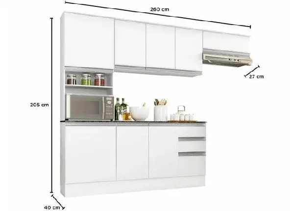 Armário de cozinha preço de fábrica, entregamos