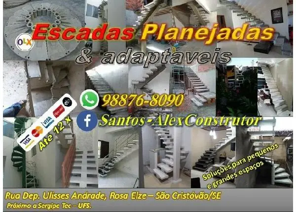Escadas premoldadas (Número ativo só o da imagem)