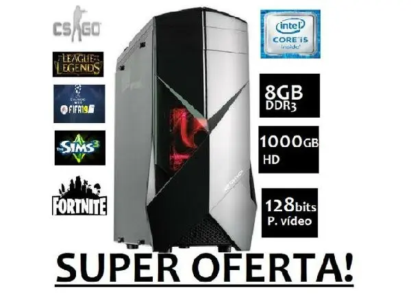PC-Gamer core i5 8GB ddr3 - p.video- 1000GB HD -fonte real- garantia