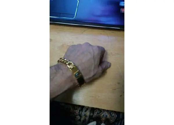 Pulseira Bracelete Banhada a ouro