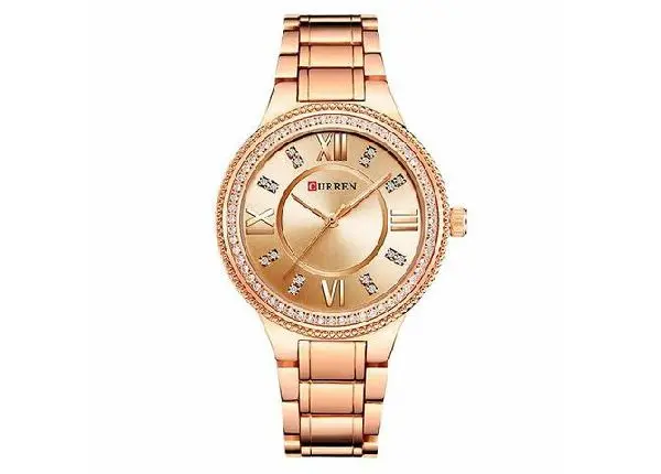 Relógio Strass Rose