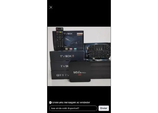 TV Box C/ Teclado Mouse Led (Novo Na Caixa)