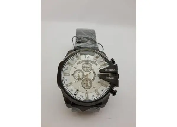 Relogio masculino eco time 10bar 100%funcional