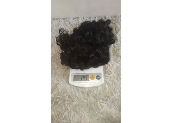 Cabelo cacheado, 55 cm, 347 gramas