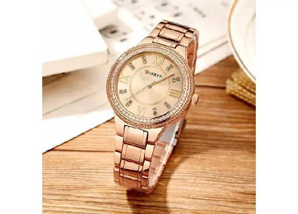 Relógio Strass Rose