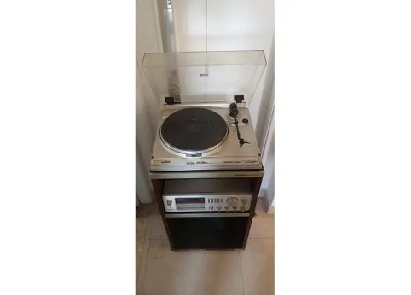 Conjunto Gradiente Vintage Receiver + Toca Disco + Móvel