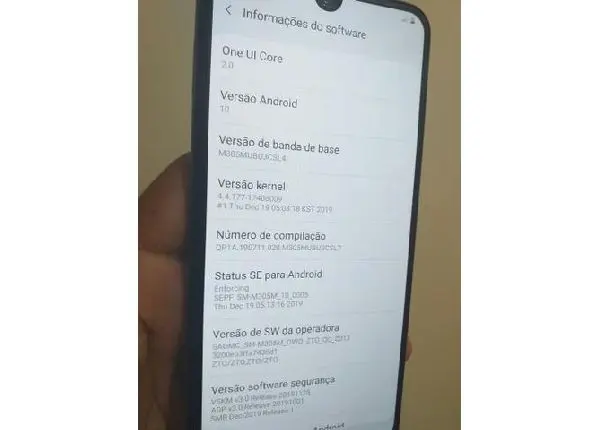 Samsung M30 Cinza 64Gb 4Ram Biometria ( Original sem detalhes somente venda)