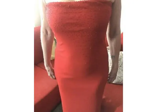 Vestido vermelho longo