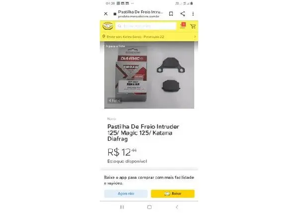 Pastilhas De freio de moto