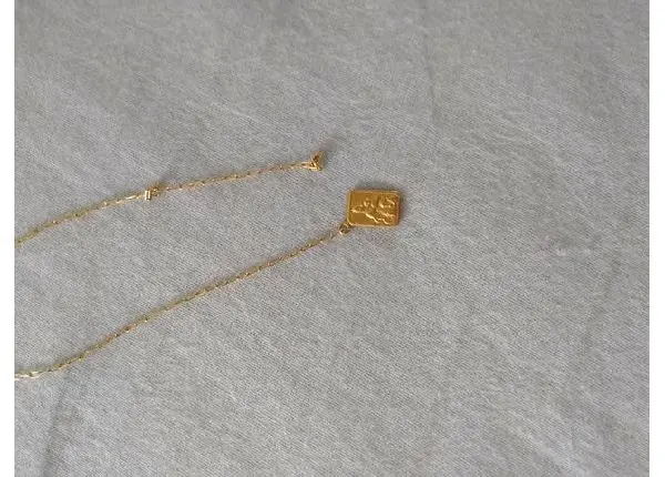 Pedaço Escápulario Ouro 18k